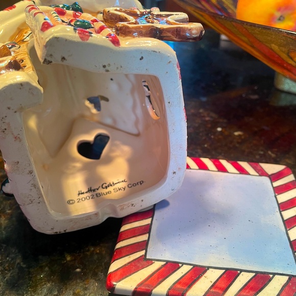 Heather Goldminc ceramic votive. c 2002 Blue Sky Corp. Clayworks - Picture 5 of 5